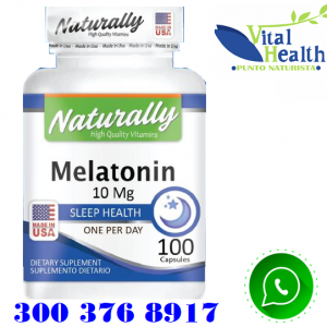 Melatonina 10 mg 100 Capsulas Promueve el Sueño