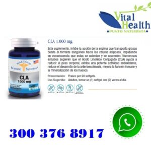 CLA 1.000 mg Quemador De Grasa X 90 Cap Blandas
