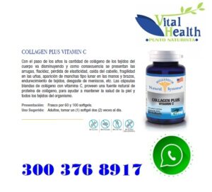 Colageno Hidrolizado Con Vitamina C X 60 Capsulas Blandas