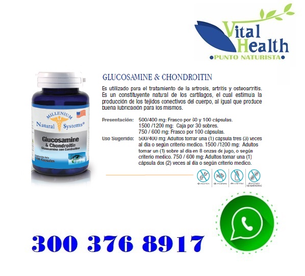 Glucosamina + Condroitina X 100 Capsulas
