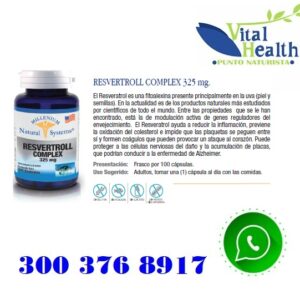 Resveratrol Complex 325 Mg Por 100 Capsulas