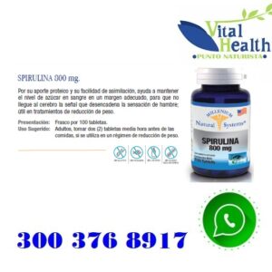 Spirulina 800 mg X 100 Tabletas