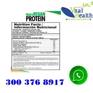 Vengan proteína vegetal malteada