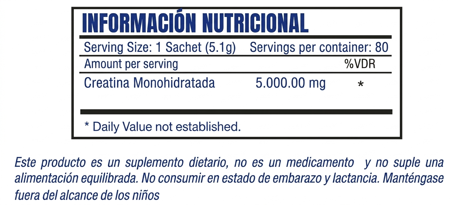 CREATINE HCL PUMP -UP 5.000 MG - Imagen 2