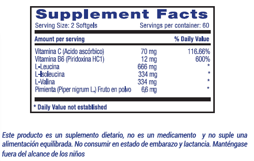 BCAA 750 MG - Imagen 2