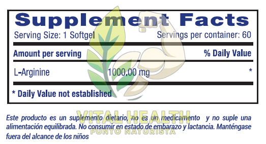 L - ARGININA 1.000 MG - Imagen 2