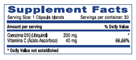 COENZYME Q 10 WITH VITAMIN C - Imagen 2