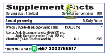 OMEGA 3 EPA + DHA MG - Imagen 2