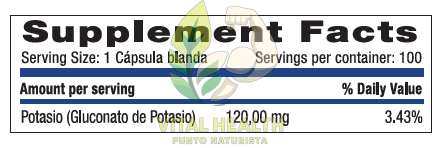 POTASSIUM 120 MG - Imagen 2
