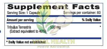 TRIBULUS TERRESTRIS 500 MG - Imagen 2