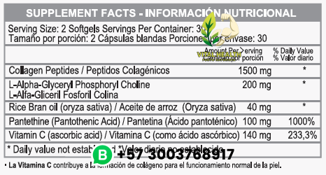 COLLAGEN PEPTIDES 1.500mg / 60 Cápsulas - Imagen 2