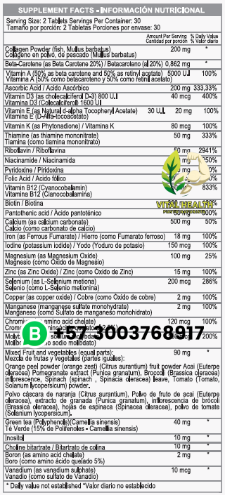 MEGA POWER for women / 60 Tabletas - Imagen 2