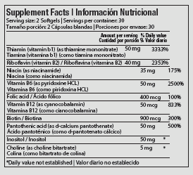 B COMPLEX COMPLETE / 60 softgels - Imagen 2