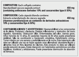 Cáscara Sagrada 450mg 30 softgels - Imagen 2