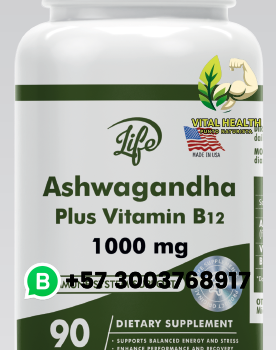 Ashwagandha Plus Vitamin B12 1000mg / 90 Cápsulas