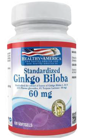 GINKGO BILOBA 60mg / 100 softgels