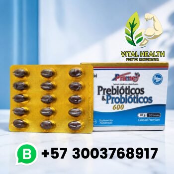 PREBIOTICOS Y PROBIOTECOS 600 / 30 UNIDADES